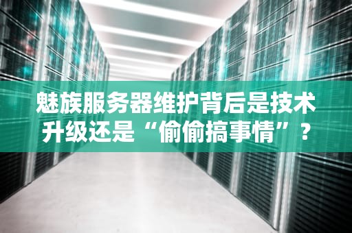 魅族服务器维护背后是技术升级还是“偷偷搞事情”？