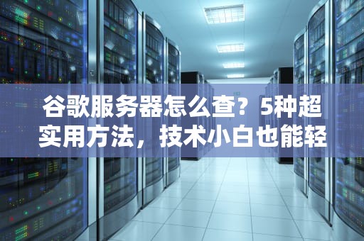 谷歌服务器怎么查？5种超实用方法，技术小白也能轻松上手！