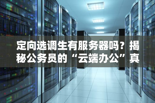 定向选调生有服务器吗？揭秘公务员的“云端办公”真相！