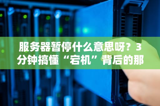 服务器暂停什么意思呀？3分钟搞懂“宕机”背后的那些事儿！
