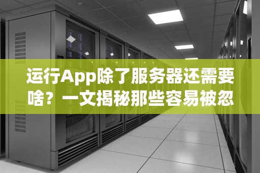 运行App除了服务器还需要啥？一文揭秘那些容易被忽略的“幕后英雄”！