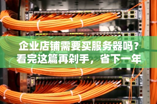 企业店铺需要买服务器吗？看完这篇再剁手，省下一年奶茶钱！