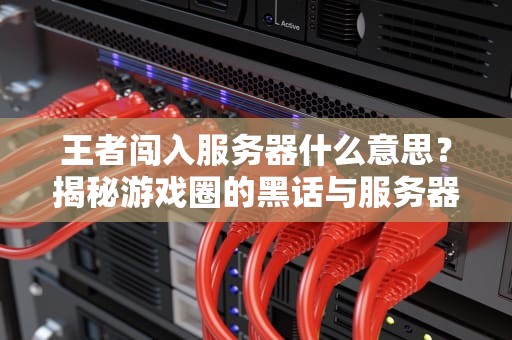 王者闯入服务器什么意思？揭秘游戏圈的黑话与服务器那些事儿