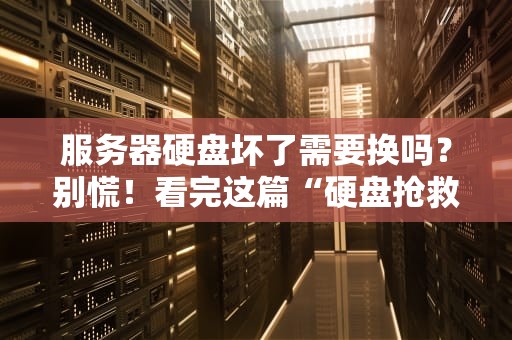 服务器硬盘坏了需要换吗？别慌！看完这篇“硬盘抢救指南”再决定！
