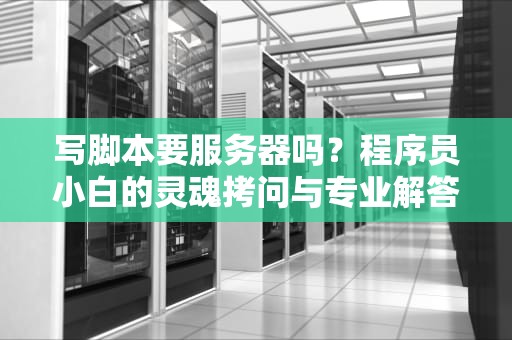 写脚本要服务器吗？程序员小白的灵魂拷问与专业解答！