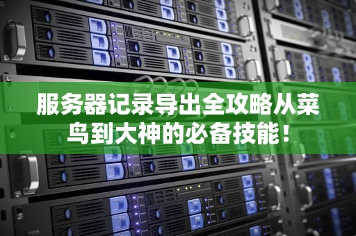 服务器记录导出全攻略从菜鸟到大神的必备技能！