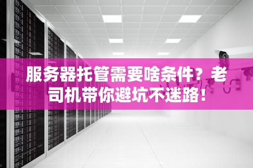 服务器托管需要啥条件？老司机带你避坑不迷路！