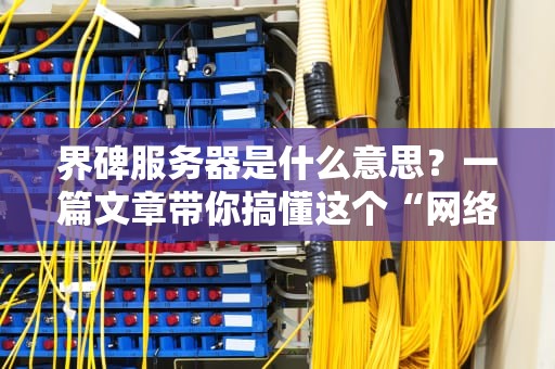 界碑服务器是什么意思？一篇文章带你搞懂这个“网络边界保安”