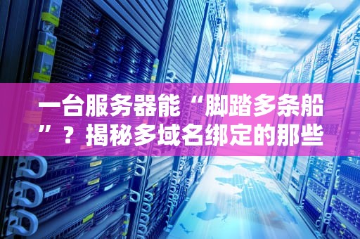 一台服务器能“脚踏多条船”？揭秘多域名绑定的那些事儿！