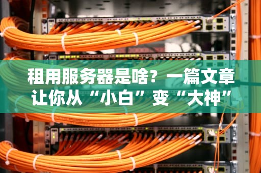 租用服务器是啥？一篇文章让你从“小白”变“大神”！
