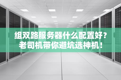 组双路服务器什么配置好？老司机带你避坑选神机！