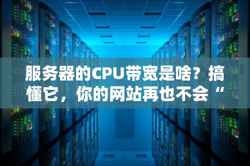 服务器的CPU带宽是啥？搞懂它，你的网站再也不会“卡成狗”！