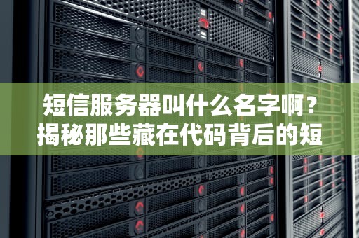 短信服务器叫什么名字啊？揭秘那些藏在代码背后的短信快递员！