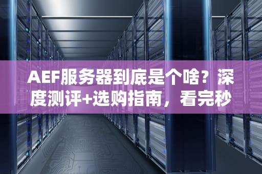 AEF服务器到底是个啥？深度测评+选购指南，看完秒变老司机！