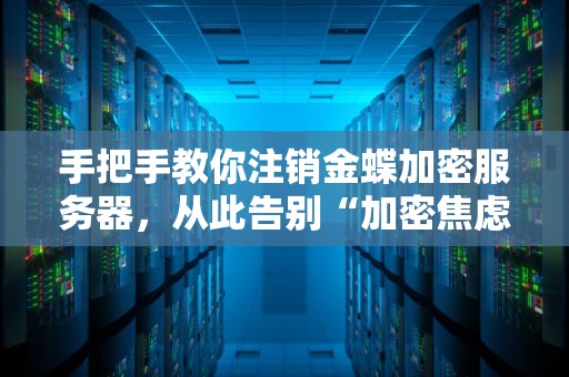 手把手教你注销金蝶加密服务器，从此告别“加密焦虑症”！