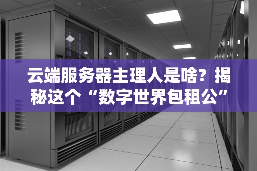 云端服务器主理人是啥？揭秘这个“数字世界包租公”的日常！