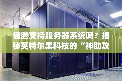 傲腾支持服务器系统吗？揭秘英特尔黑科技的“神助攻”姿势！