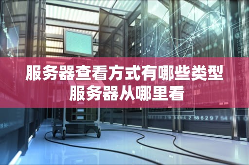 服务器查看方式有哪些类型 服务器从哪里看