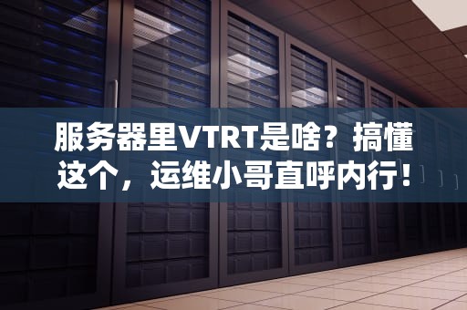 服务器里VTRT是啥？搞懂这个，运维小哥直呼内行！