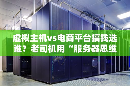 虚拟主机vs电商平台搞钱选谁？老司机用“服务器思维”给你算笔账！