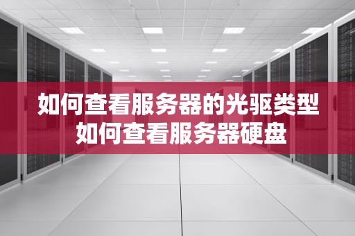 如何查看服务器的光驱类型 如何查看服务器硬盘