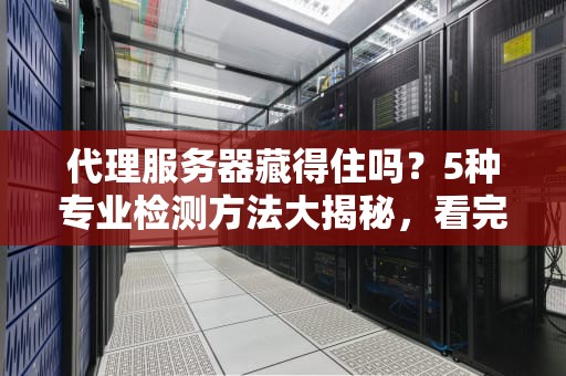 代理服务器藏得住吗？5种专业检测方法大揭秘，看完直呼内行！