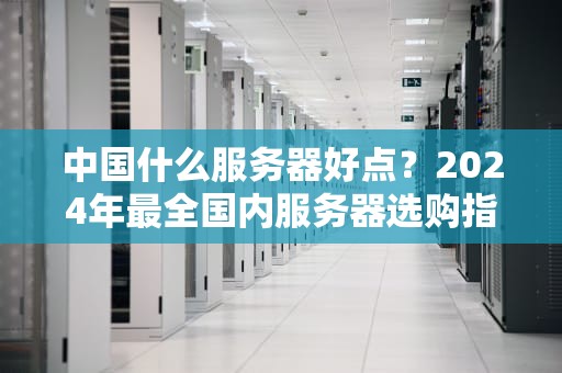 中国什么服务器好点？2024年最全国内服务器选购指南（附避坑彩蛋）