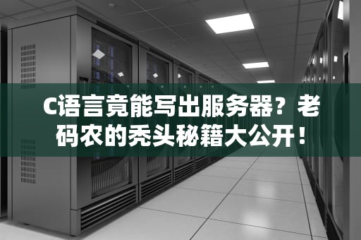 C语言竟能写出服务器？老码农的秃头秘籍大公开！
