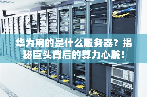 华为用的是什么服务器？揭秘巨头背后的算力心脏！