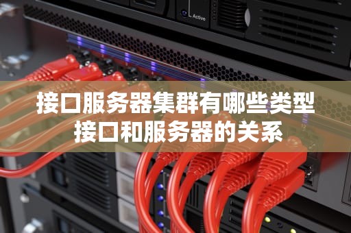 接口服务器集群有哪些类型 接口和服务器的关系