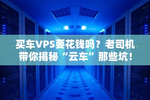 买车VPS要花钱吗？老司机带你揭秘“云车”那些坑！