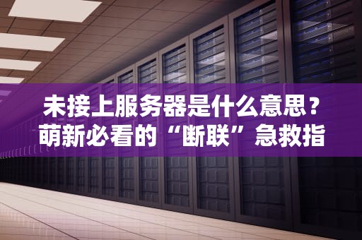 未接上服务器是什么意思？萌新必看的“断联”急救指南！