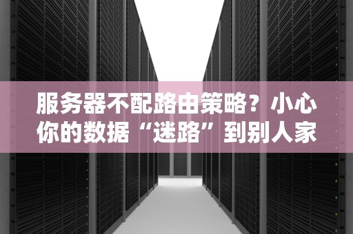 服务器不配路由策略？小心你的数据“迷路”到别人家！
