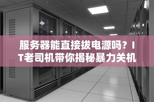 服务器能直接拔电源吗？IT老司机带你揭秘暴力关机的后果！