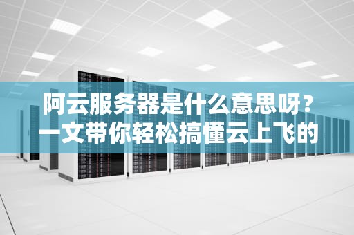 阿云服务器是什么意思呀？一文带你轻松搞懂云上飞的黑科技！