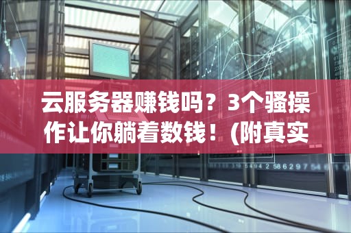 云服务器赚钱吗？3个骚操作让你躺着数钱！(附真实案例)
