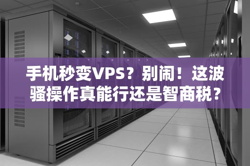手机秒变VPS？别闹！这波骚操作真能行还是智商税？