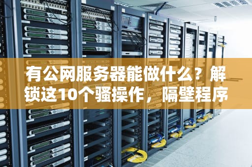 有公网服务器能做什么？解锁这10个骚操作，隔壁程序员都馋哭了！