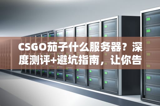 CSGO茄子什么服务器？深度测评+避坑指南，让你告别卡顿成“茄子”！