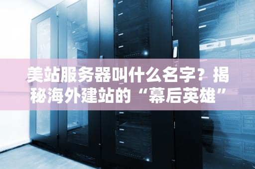 美站服务器叫什么名字？揭秘海外建站的“幕后英雄”与避坑指南