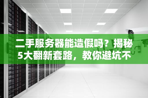 二手服务器能造假吗？揭秘5大翻新套路，教你避坑不踩雷！