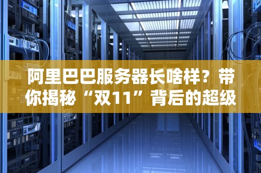 阿里巴巴服务器长啥样？带你揭秘“双11”背后的超级算力怪兽！