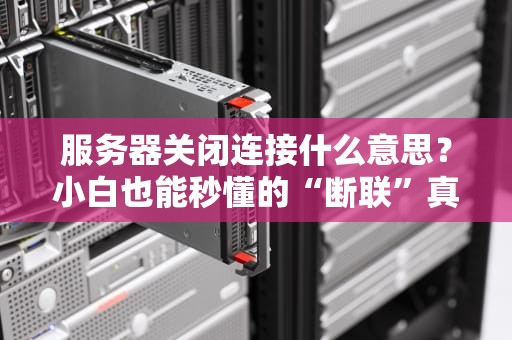 服务器关闭连接什么意思？小白也能秒懂的“断联”真相大揭秘！