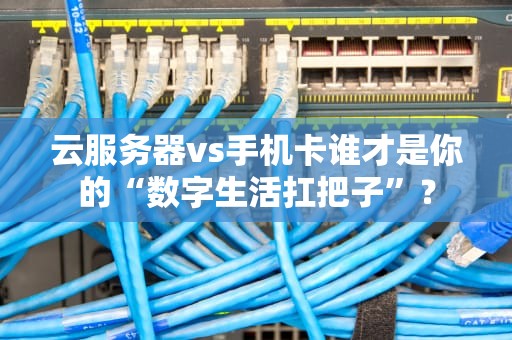 云服务器vs手机卡谁才是你的“数字生活扛把子”？