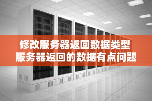 修改服务器返回数据类型 服务器返回的数据有点问题是什么意思