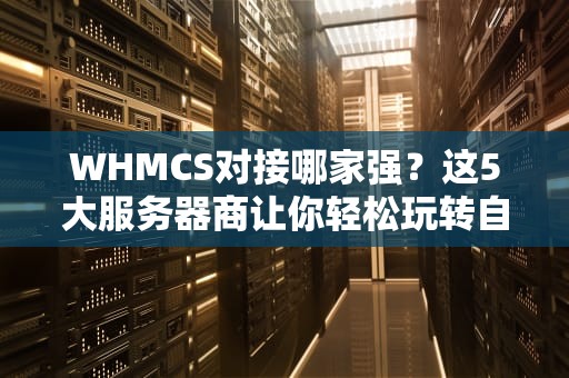WHMCS对接哪家强？这5大服务器商让你轻松玩转自动化管理！