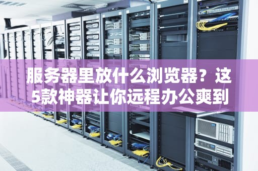 服务器里放什么浏览器？这5款神器让你远程办公爽到飞起！