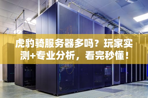 虎豹骑服务器多吗？玩家实测+专业分析，看完秒懂！