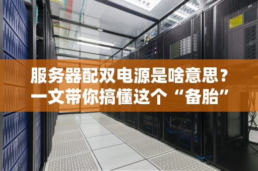 服务器配双电源是啥意思？一文带你搞懂这个“备胎”有多重要！