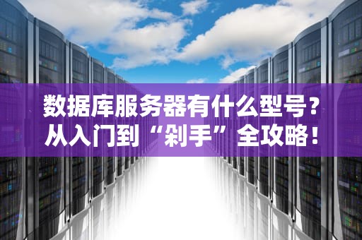 数据库服务器有什么型号？从入门到“剁手”全攻略！